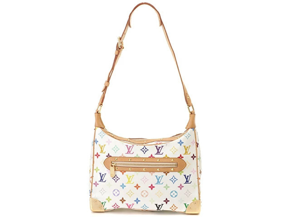 Louis Vuitton Boulogne Multicolor Blanc White Shoulder Bag